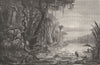 GUYANA. Victoria regia.  (lilies river Berbice)  1880 old antique print