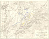 BATTLE OF AUSTERLITZ Slavkov u Brna December 1806. Czech Republic. Brno 1848 map