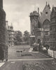 LONDON. Vista of Middle Temple from Fountain Court 1926 old vintage print