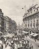 LONDON. Upper part of Regent Street, the paradise of London's shoppers 1926