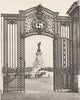 BUCKINGHAM PALACE.Gates wrought iron. 1913 restoration 1926 old vintage print
