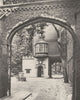 LONDON. Entrance courtyard and gateway of The Charterhouse 1926 old print