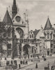 LONDON. Royal Courts Justice Window the corner Essex Street 1926 old print