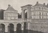 MAINE- ET- LOIRE. Chateau de Serrant Porte D'Honneur 1895 old antique print