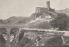 LOIRE. Chateau de Grangen, Près Firminy 1895 old antique vintage print picture