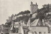 INDRE- ET- LOIRE. Chinon. Chateau 1895 old antique vintage print picture