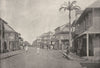 FRENCH GUIANA. Cayenne. Une rue 1895 old antique vintage print picture
