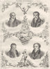 FRANCE. Raynouard; Lemercier; Duval; Picard 1835 old antique print picture