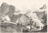HAUTES-ALPES. Briançon 1835 old antique vintage print picture