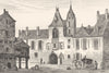 CHER. Maison de Jacques Coeur, Hotel de ville de Bourges 1835 old print