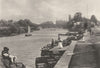 BERKSHIRE. The Thames at Maidenhead 1901 old antique vintage print picture