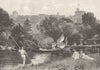 BERKSHIRE. Windsor Castle from Romney Lock 1901 old antique print picture