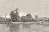 LONDON. Kingston, from the river 1901 old antique vintage print picture