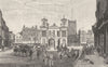 LONDON. The Market- Place, Kingston 1901 old antique vintage print picture