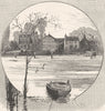 LONDON. The Anglers, Teddington 1901 old antique vintage print picture