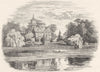 LONDON. Pope's Villa, Twickenham 1901 old antique vintage print picture