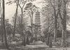 LONDON. The Pagoda in Kew Gardens 1901 old antique vintage print picture