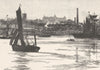 LONDON. Woolwich 1901 old antique vintage print picture