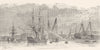 KENT. Sheerness Dockyard, from the river 1901 old antique print picture