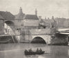 KENT. Sandwich. The Old Bridge and Barbican 1901 antique print picture