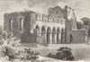 SHROPSHIRE. Buildwas Abbey 1901 old antique vintage print picture