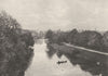 WARWICKSHIRE. The Leam at Leamington 1901 old antique vintage print picture