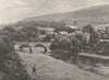 WALES. The Taff at Treforest, near Pontypridd 1901 old antique print picture