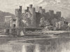 WALES. Conwy Castle 1901 old antique vintage print picture