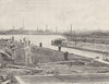 LANCASHIRE. Preston, from the West 1901 old antique vintage print picture