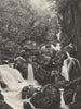 CUMBRIA. The Falls of Lodore 1901 old antique vintage print picture