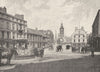 SCOTLAND. High street, Dumfries 1901 old antique vintage print picture