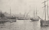 SCOTLAND. The Clyde at Glasgow (1)  1901 old antique vintage print picture
