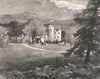 SCOTLAND. Abergeldie castle 1901 old antique vintage print picture