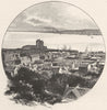 SCOTLAND. Dundee, from Broughty Ferry 1901 old antique vintage print picture