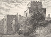 NORTHUMBERLAND. Ford castle 1901 old antique vintage print picture