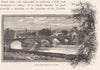 SCOTLAND. Kelso, with Rennie's bridge 1901 old antique vintage print picture