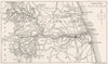 NORTHUMBERLAND. The Course of the Tyne. Sketch map 1901 old antique chart