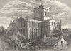 NORTHUMBERLAND. Hexham Abbey 1901 old antique vintage print picture