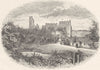 NORTHUMBERLAND. Prudhoe castle 1901 old antique vintage print picture