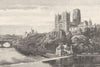 DURHAM. Durham Cathedral and Castle 1901 old antique vintage print picture