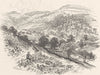 DERBYSHIRE. At Ashopton, Derwentdale 1901 old antique vintage print picture