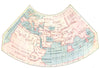 WORLD. The old according to Ptolemy 1936 vintage map plan chart