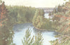 FINLAND. Punkaharju 1908 old antique vintage print picture