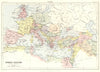 ROMAN EMPIRE. In the third century. Britannica 9th edition 1898 old map
