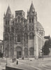 CHARENTE. Angoulême- Façade de la cathédrale 1904 old antique print picture