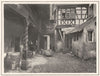 HAUT-RHIN. Cour de la Maison des Cigognes, à Riquewihr 1929 old vintage print