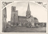 HAUT-RHIN. Église de Rouffach 1929 old vintage print picture