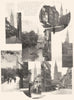 BAS-RHIN. Cathedrale; Allées des quartiers nouveaux 1929 old vintage print