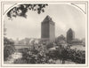 BAS-RHIN. Aux Ponts couverts 1929 old vintage print picture