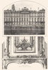BAS-RHIN. L'Hôtel de Rohan. Détails de la décoration intérieure 1929 old print